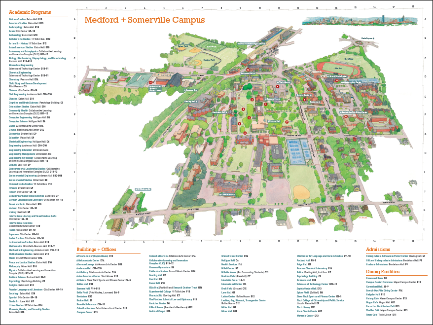 Medford/Somerville Campus Map